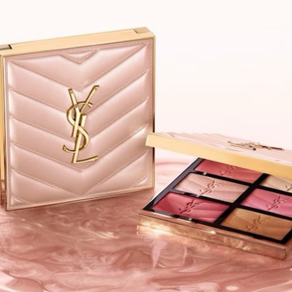 YSL Couture Face Palette Palette Maquillage Highlighter & Blush Golden Oasis - Picture 1 of 9